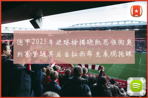 德甲2025年进球榜揭晓凯恩领衔奥利塞紧随其后吉拉西希克表现抢眼